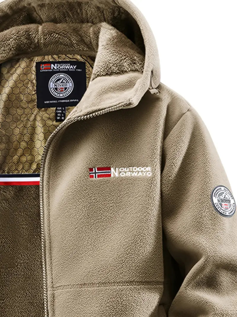 Elegante chaqueta de forro polar térmico