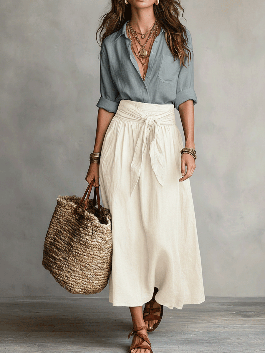 Conjunto de falda boho: elegancia sin esfuerzo