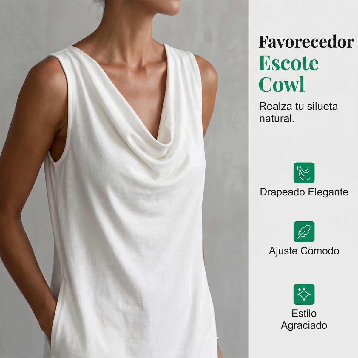 RIVEA STUDIOS | Vestido Entallado Cuello Barco,Sin Mangas