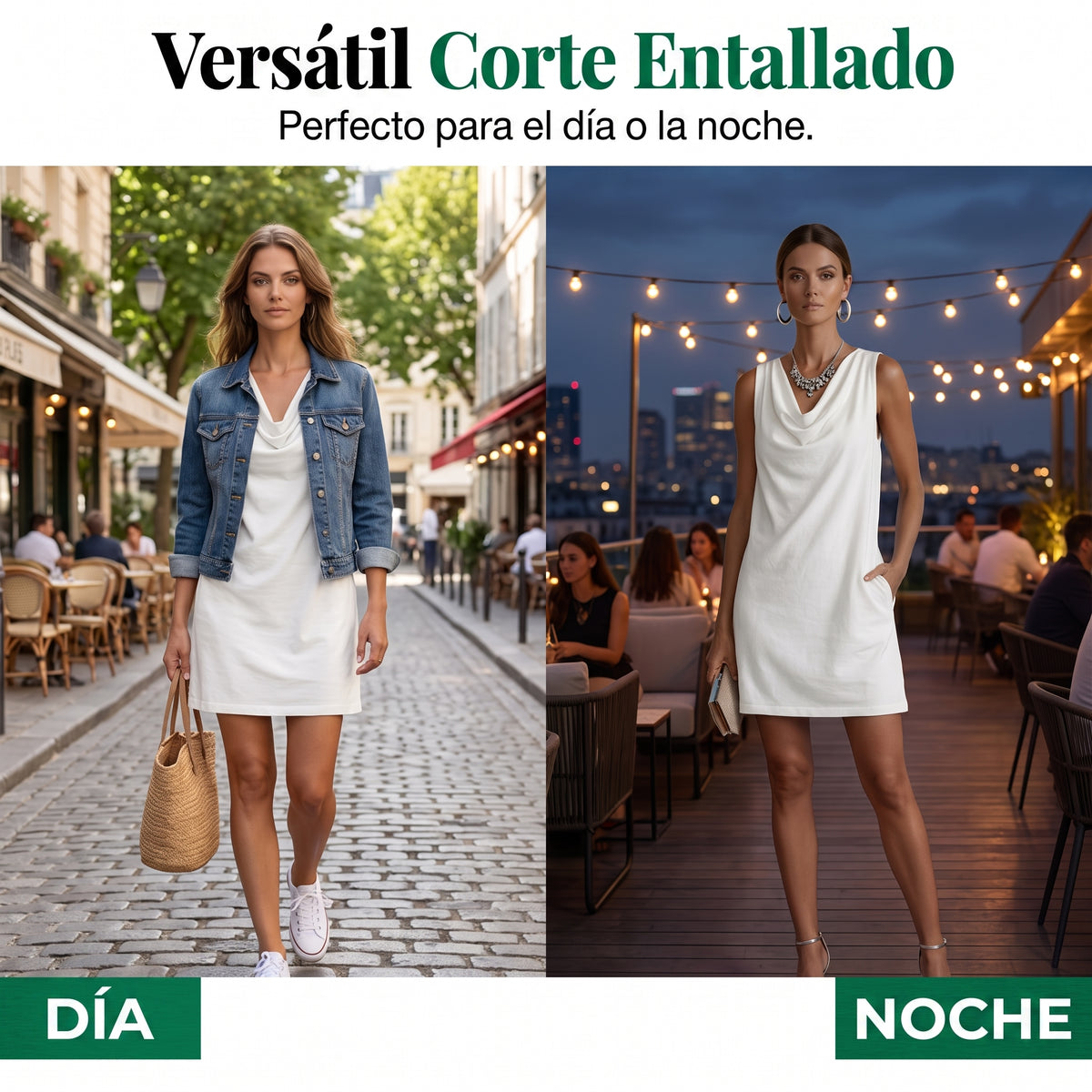 RIVEA STUDIOS | Vestido Entallado Cuello Barco,Sin Mangas