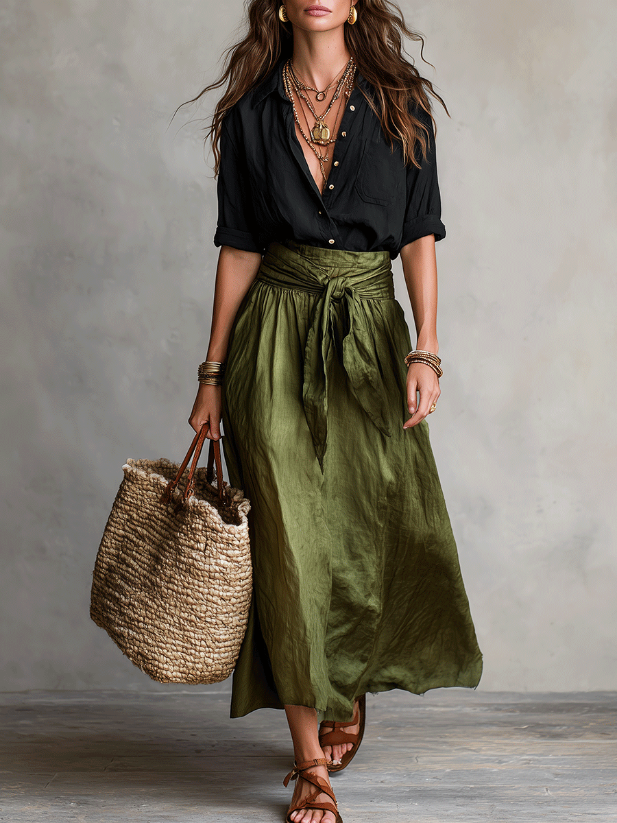 Conjunto de falda boho: elegancia sin esfuerzo