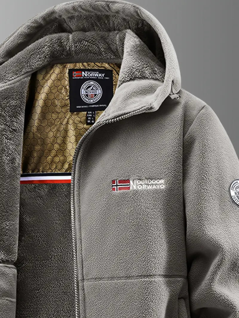 Elegante chaqueta de forro polar térmico