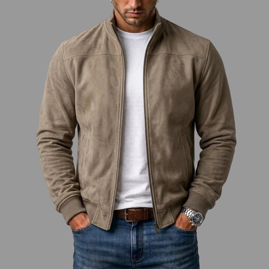RIVEA STUDIOS | Chaqueta bomber de ante