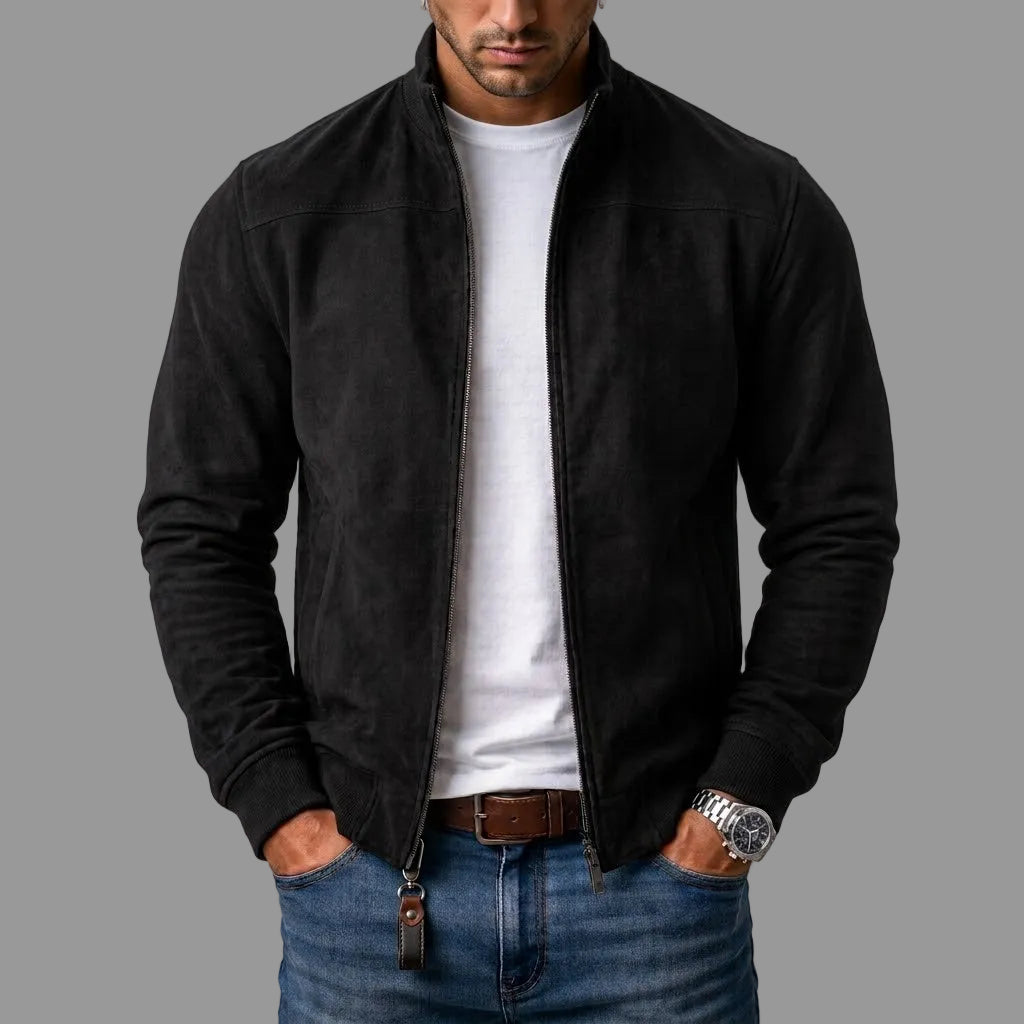 RIVEA STUDIOS | Chaqueta bomber de ante