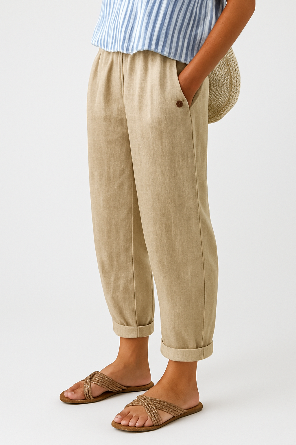 NORAYA | PANTALONES ELEGANTES CON BOLSILLOS LATERALES