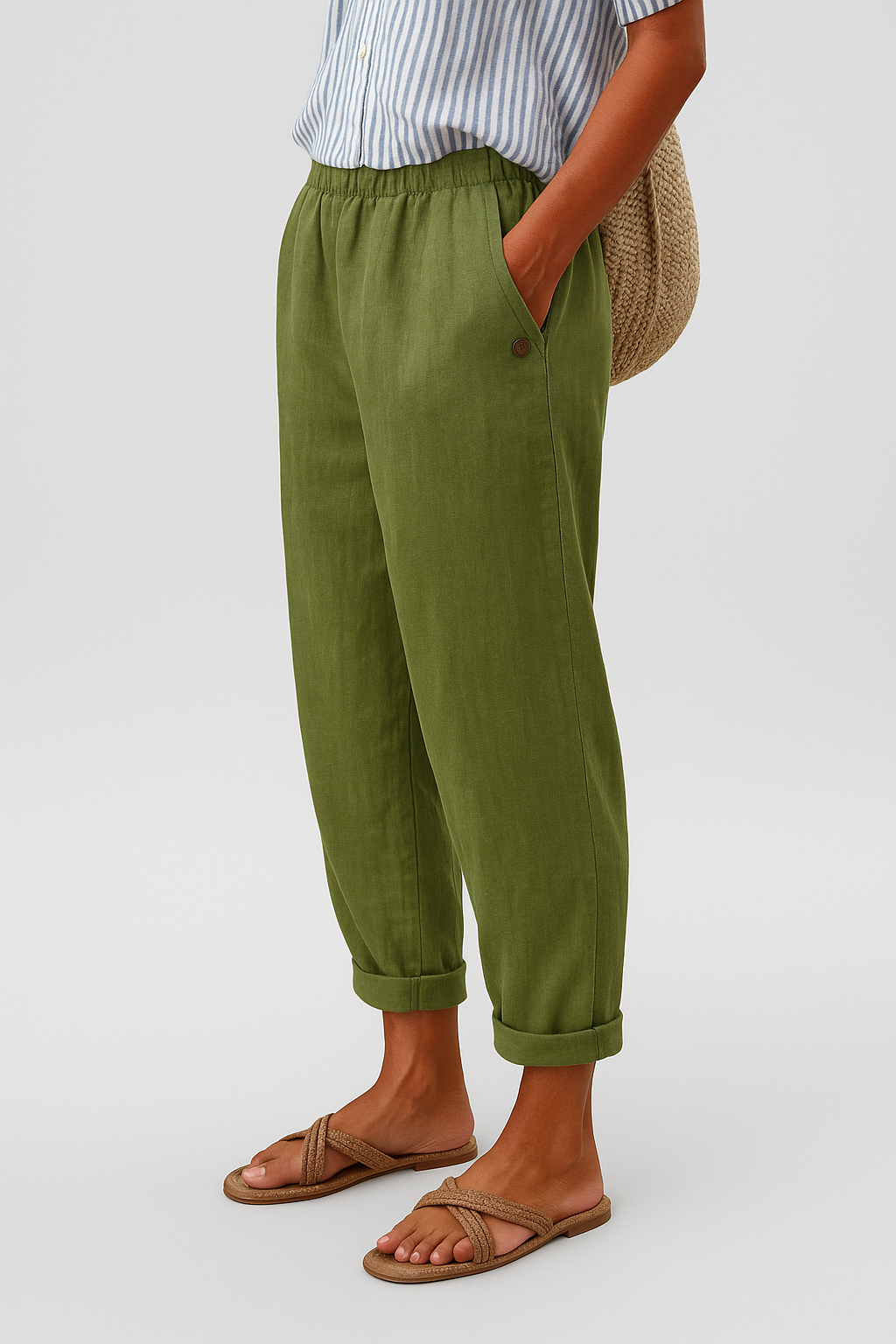 NORAYA | PANTALONES ELEGANTES CON BOLSILLOS LATERALES