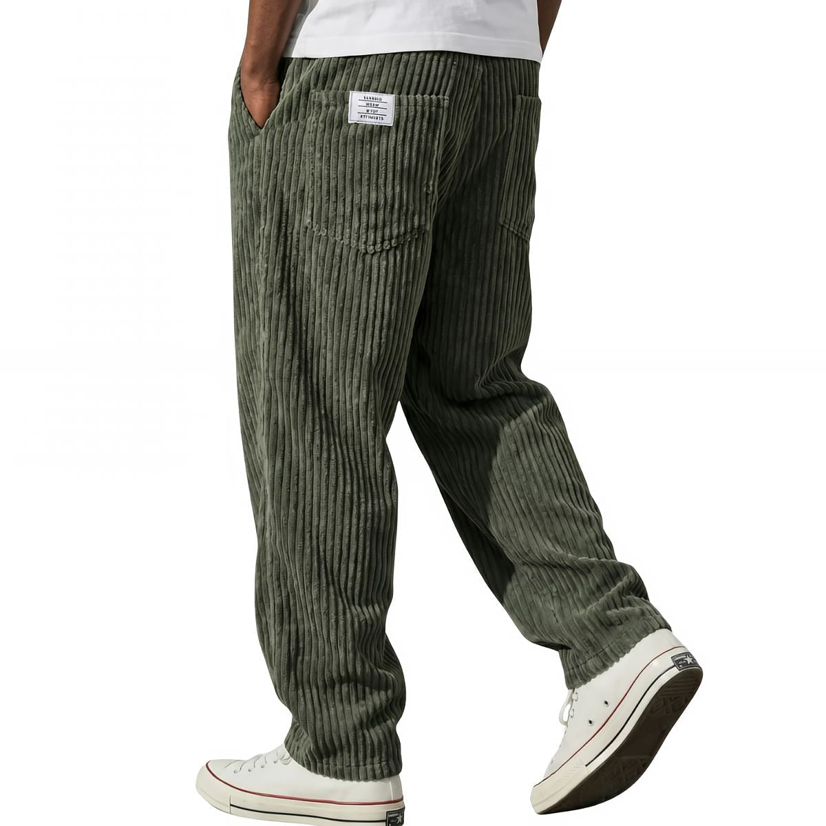 Gualtiero | Pantaloni in Velluto Vita Elastica