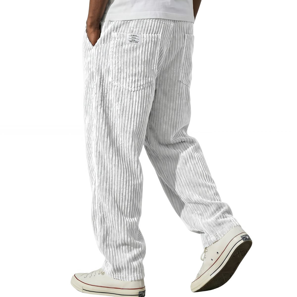 Gualtiero | Pantaloni in Velluto Vita Elastica