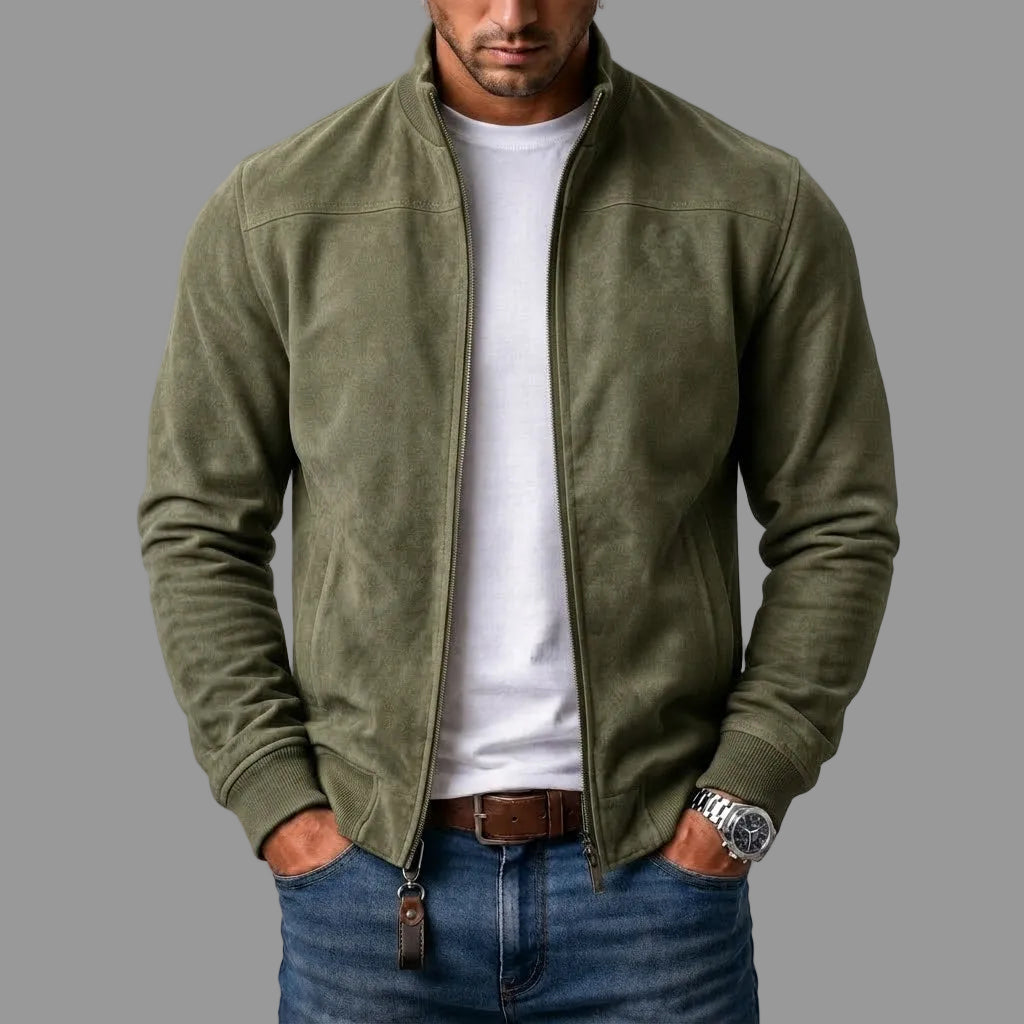 RIVEA STUDIOS | Chaqueta bomber de ante