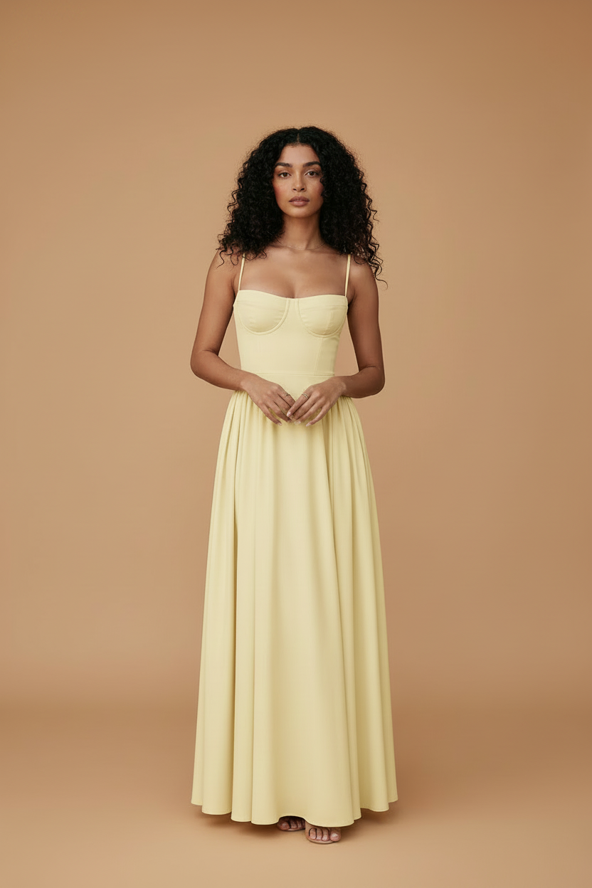 Marina | Vestido Maxi Tirantes Finos