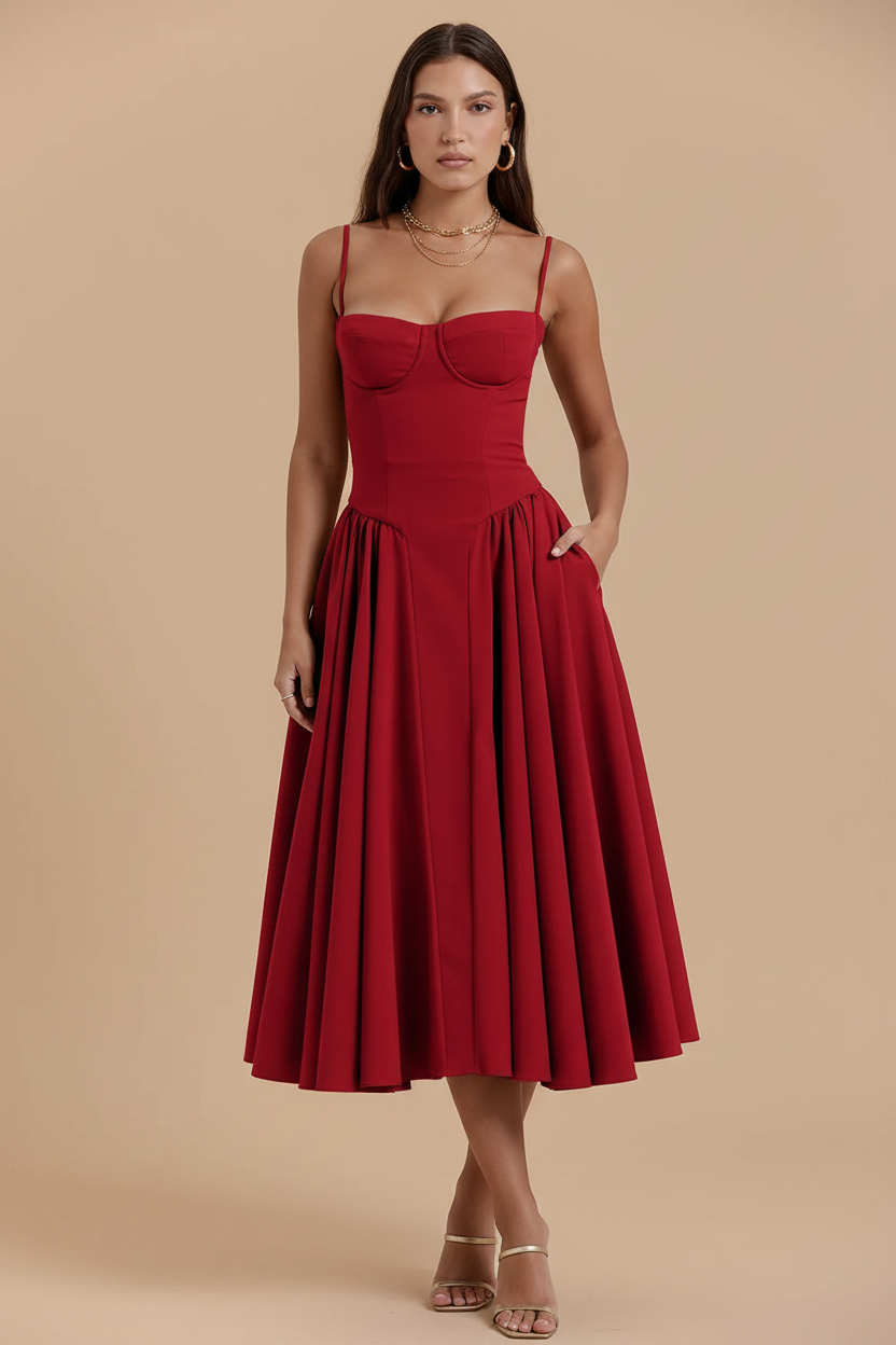 Marina | Vestido Maxi Tirantes Finos