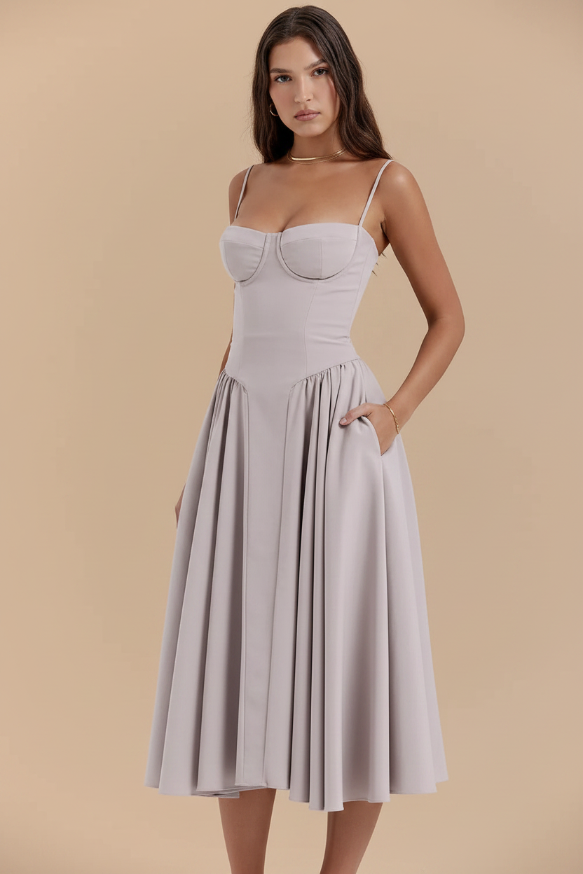 Marina | Vestido Maxi Tirantes Finos