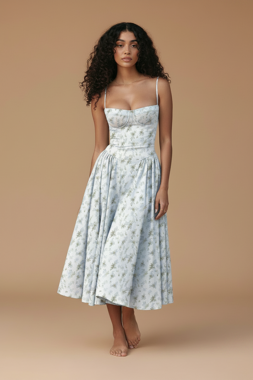 Marina | Vestido Maxi Tirantes Finos