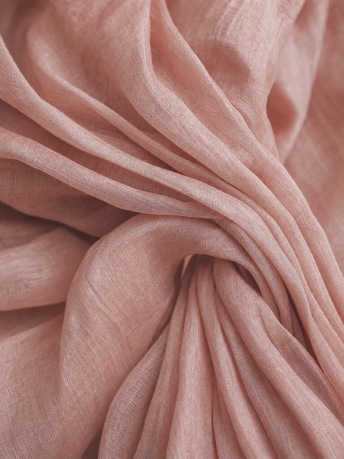 Vestido Camila |Cuello V, Mezcla de Lino, Rosa Minimalista