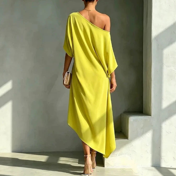RIVEA STUDIOS | Camila – Elegante vestido asimétrico