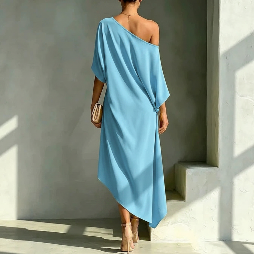 RIVEA STUDIOS | Camila – Elegante vestido asimétrico