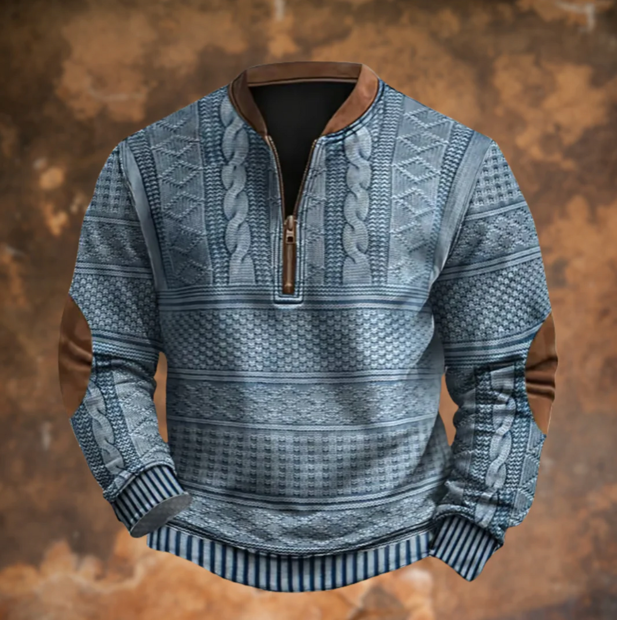 William | Sudadera retro con cremallera