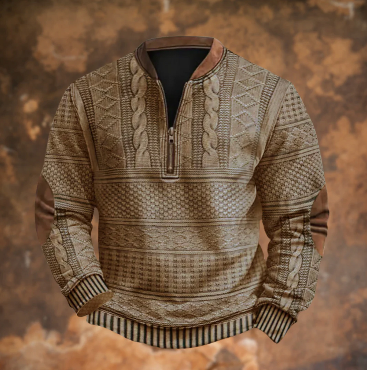 William | Sudadera retro con cremallera