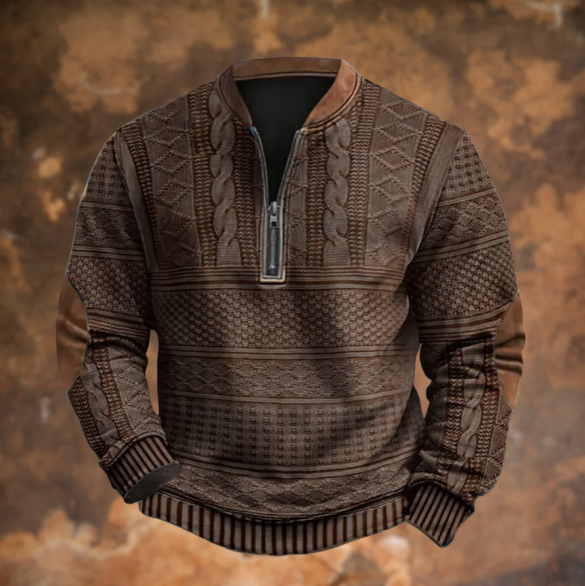 William | Sudadera retro con cremallera