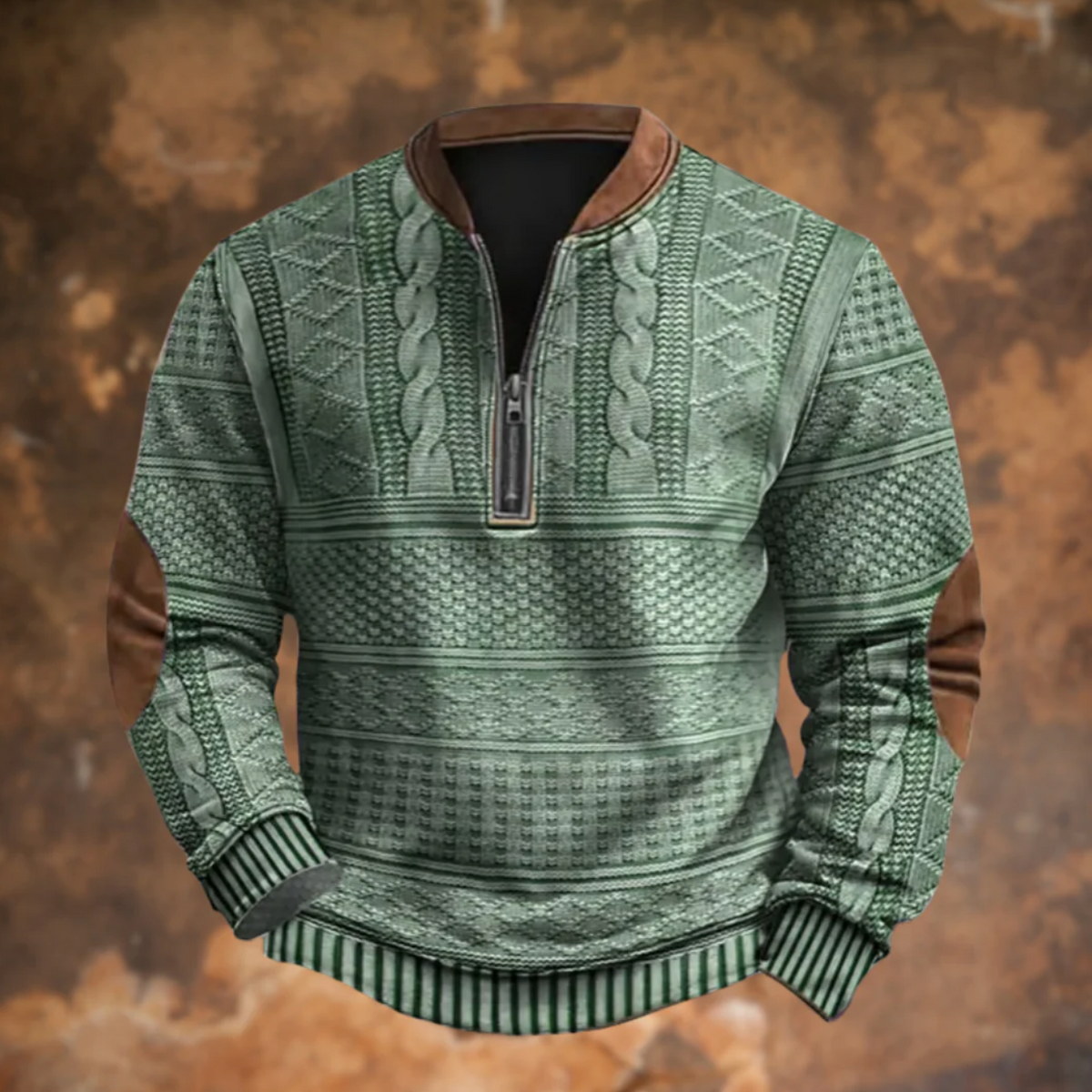William | Sudadera retro con cremallera