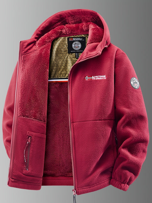 Elegante chaqueta de forro polar térmico
