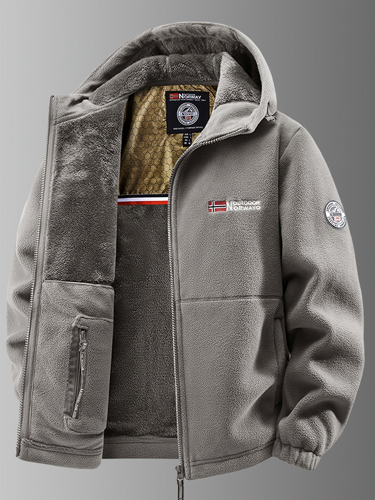 Elegante chaqueta de forro polar térmico