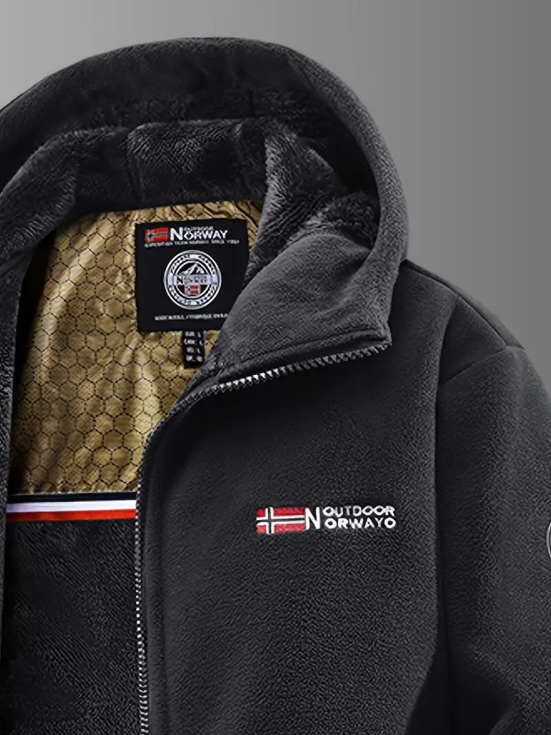 Elegante chaqueta de forro polar térmico