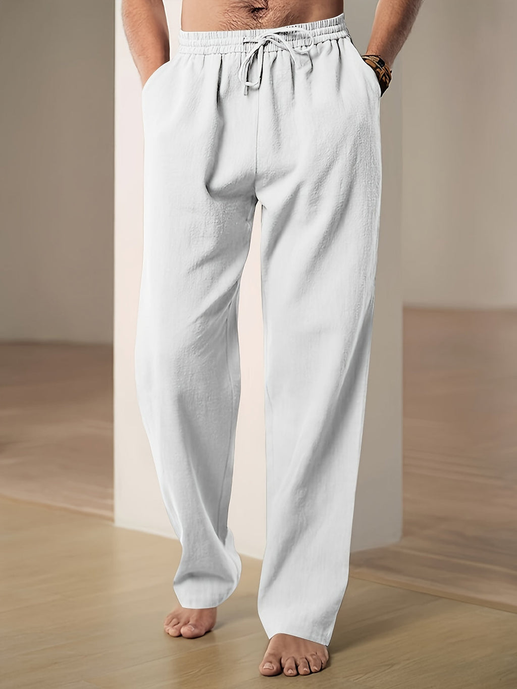 Pantalones informales de lino para el verano