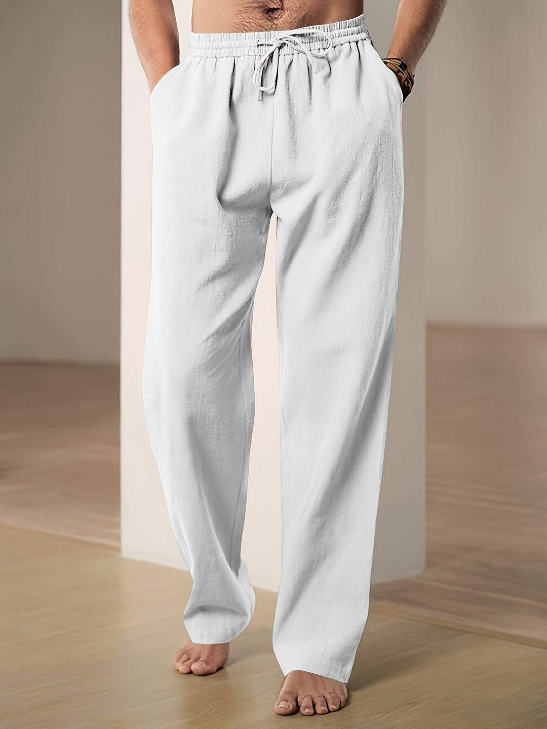 Pantalones informales de lino para el verano