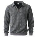 Jersey elegante con estampado y cremallera
