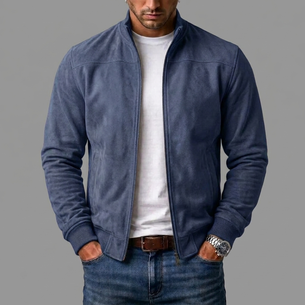 RIVEA STUDIOS | Chaqueta bomber de ante