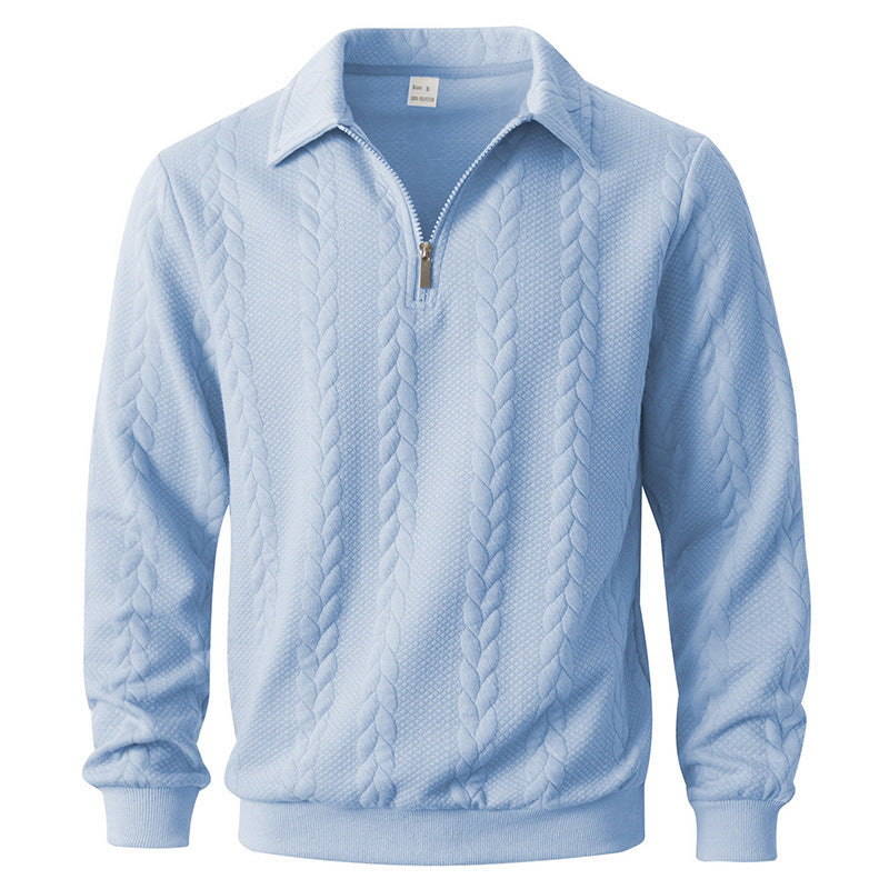 Jersey elegante con estampado y cremallera