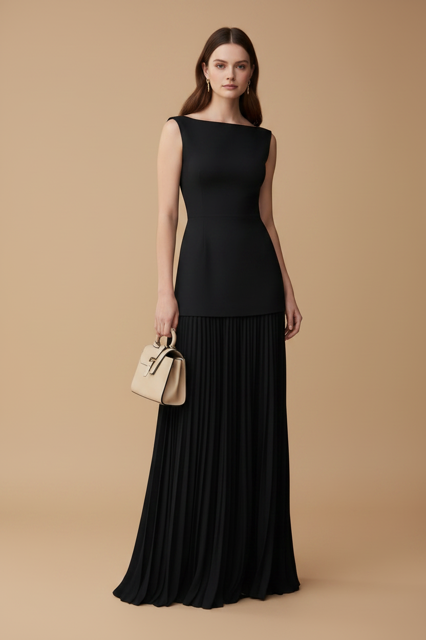 Isabel | Conjunto Chaleco y Falda Midi