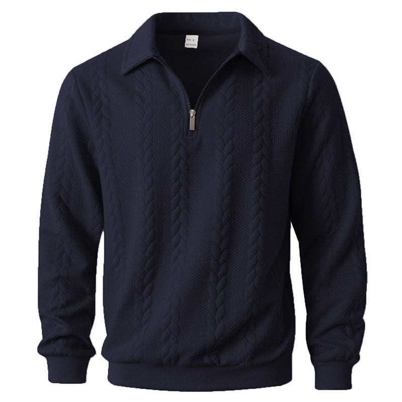 Jersey elegante con estampado y cremallera