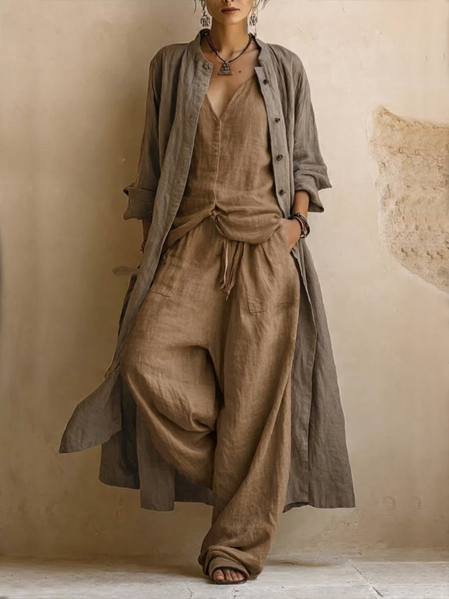 Sienna | Conjunto de tres piezas en capas
