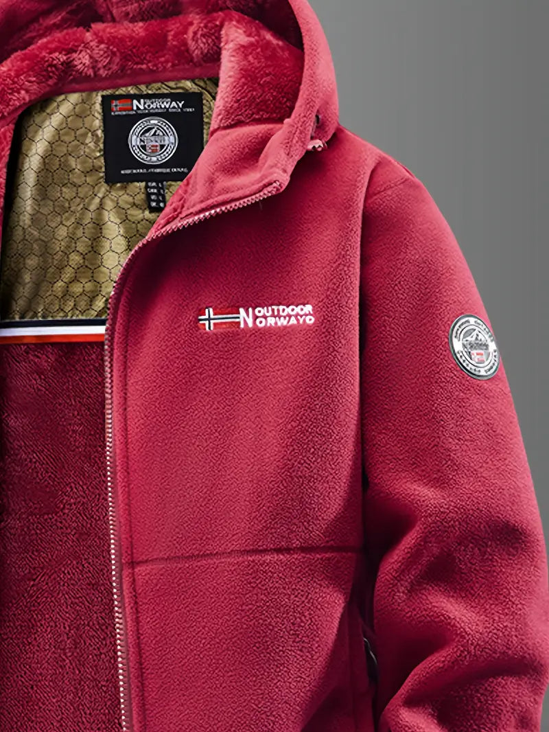 Elegante chaqueta de forro polar térmico